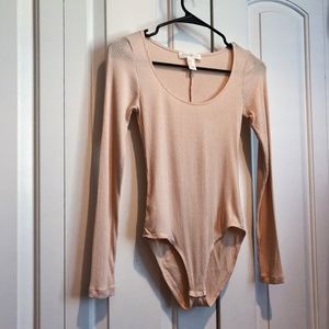 Forever 21 Nude Pink Bodysuit